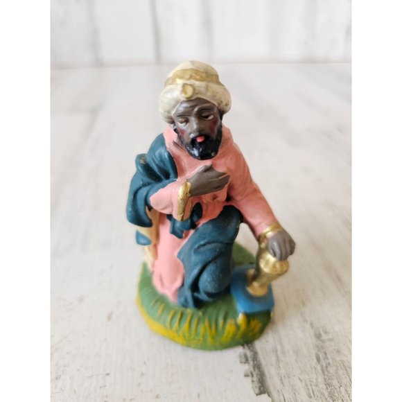 Vintage Italian? Wiseman Nativity incense village decor religious - Picture 1 of 10